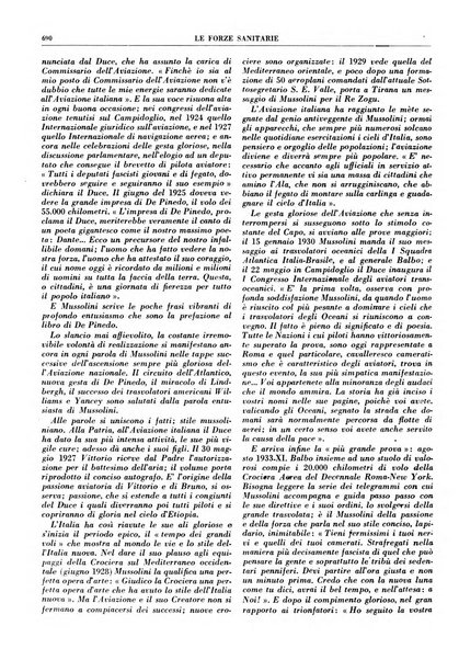 Le forze sanitarie organo ufficiale del Sindacato nazionale fascista dei medici e degli ordini dei medici