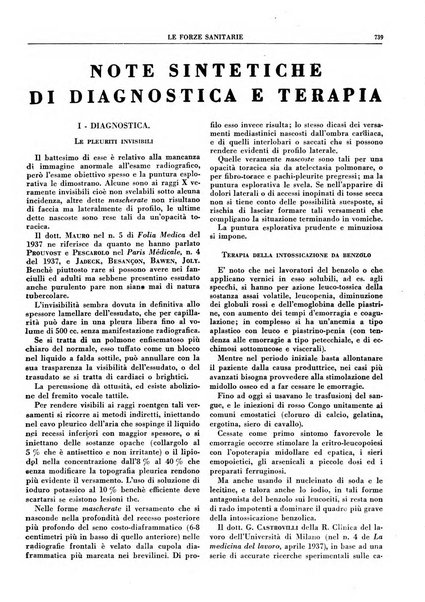 Le forze sanitarie organo ufficiale del Sindacato nazionale fascista dei medici e degli ordini dei medici