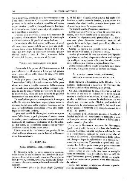 Le forze sanitarie organo ufficiale del Sindacato nazionale fascista dei medici e degli ordini dei medici