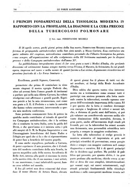 Le forze sanitarie organo ufficiale del Sindacato nazionale fascista dei medici e degli ordini dei medici