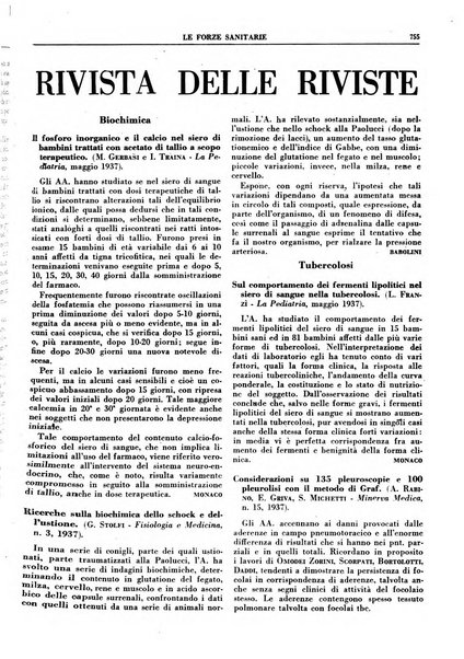 Le forze sanitarie organo ufficiale del Sindacato nazionale fascista dei medici e degli ordini dei medici