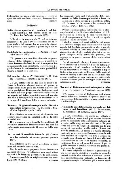 Le forze sanitarie organo ufficiale del Sindacato nazionale fascista dei medici e degli ordini dei medici