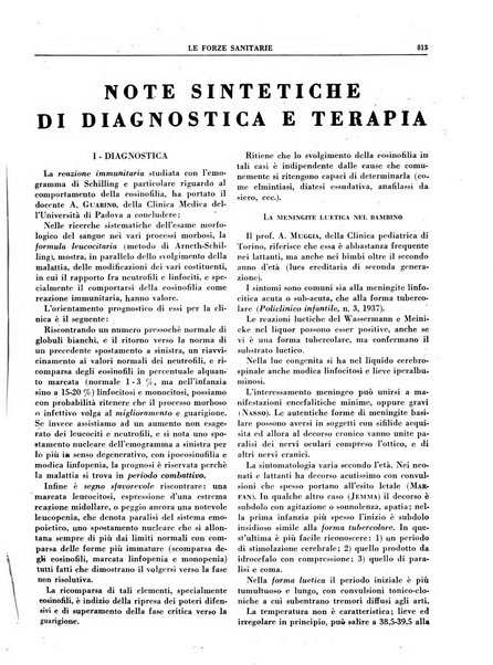 Le forze sanitarie organo ufficiale del Sindacato nazionale fascista dei medici e degli ordini dei medici