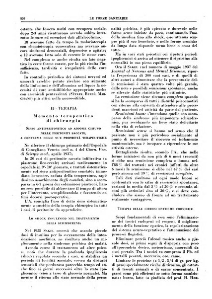 Le forze sanitarie organo ufficiale del Sindacato nazionale fascista dei medici e degli ordini dei medici