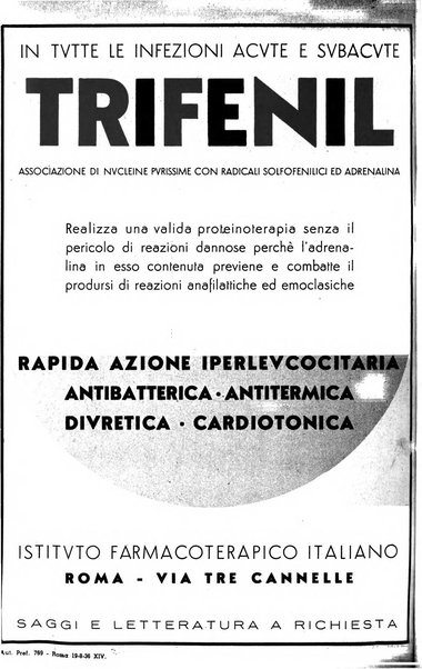 Le forze sanitarie organo ufficiale del Sindacato nazionale fascista dei medici e degli ordini dei medici