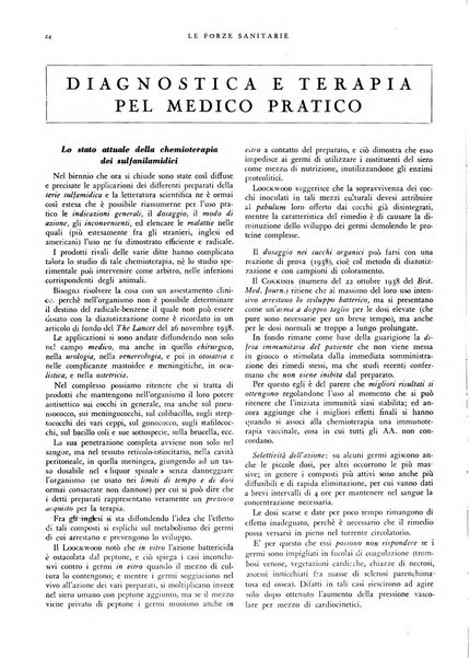 Le forze sanitarie organo ufficiale del Sindacato nazionale fascista dei medici e degli ordini dei medici