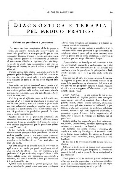 Le forze sanitarie organo ufficiale del Sindacato nazionale fascista dei medici e degli ordini dei medici
