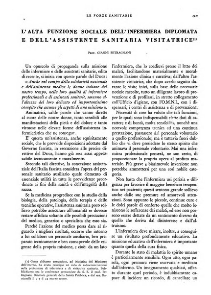 Le forze sanitarie organo ufficiale del Sindacato nazionale fascista dei medici e degli ordini dei medici