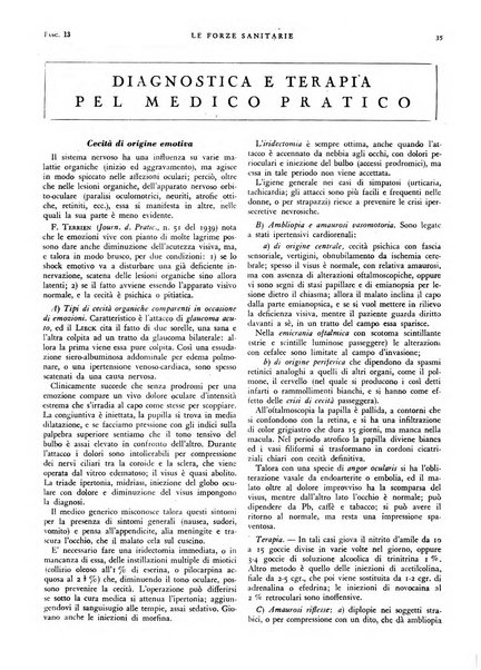 Le forze sanitarie organo ufficiale del Sindacato nazionale fascista dei medici e degli ordini dei medici