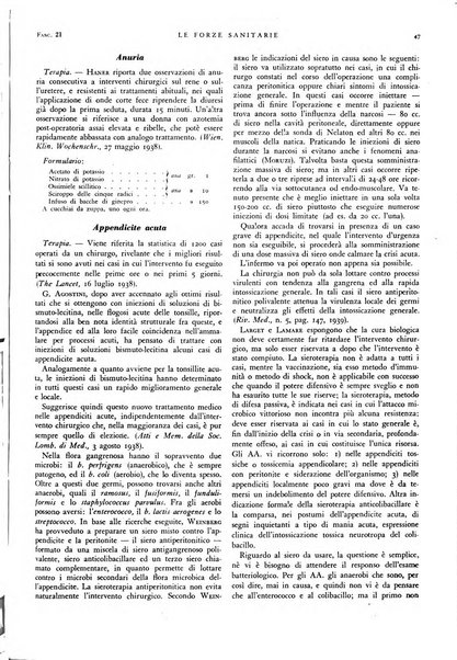 Le forze sanitarie organo ufficiale del Sindacato nazionale fascista dei medici e degli ordini dei medici