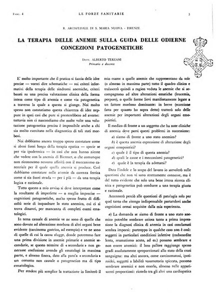 Le forze sanitarie organo ufficiale del Sindacato nazionale fascista dei medici e degli ordini dei medici