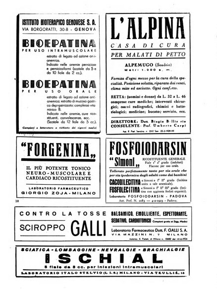 Le forze sanitarie organo ufficiale del Sindacato nazionale fascista dei medici e degli ordini dei medici