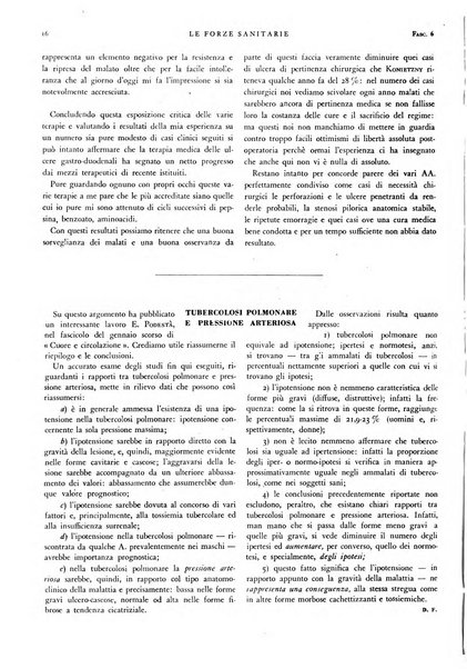 Le forze sanitarie organo ufficiale del Sindacato nazionale fascista dei medici e degli ordini dei medici