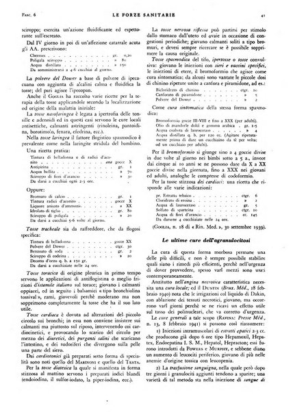 Le forze sanitarie organo ufficiale del Sindacato nazionale fascista dei medici e degli ordini dei medici