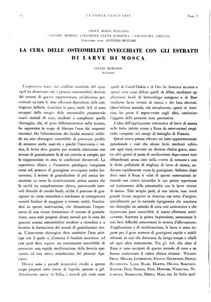 Le forze sanitarie organo ufficiale del Sindacato nazionale fascista dei medici e degli ordini dei medici