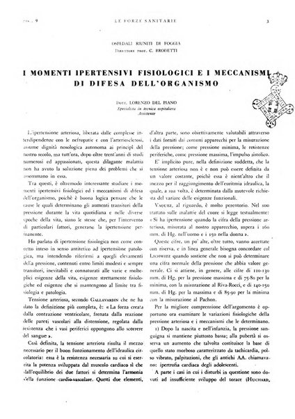 Le forze sanitarie organo ufficiale del Sindacato nazionale fascista dei medici e degli ordini dei medici