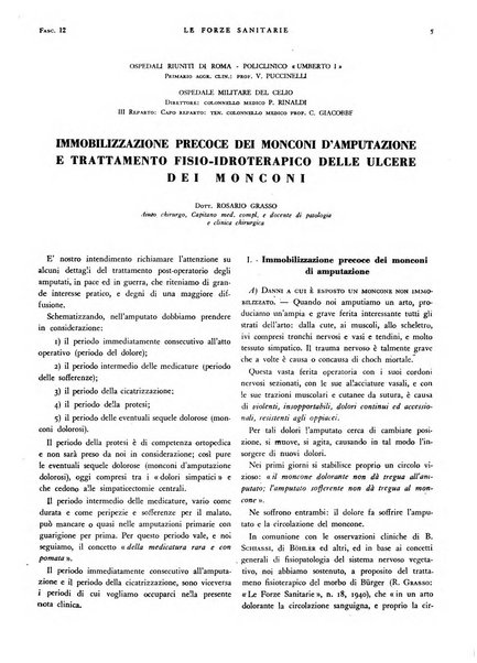 Le forze sanitarie organo ufficiale del Sindacato nazionale fascista dei medici e degli ordini dei medici