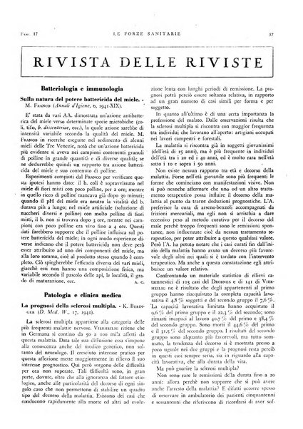 Le forze sanitarie organo ufficiale del Sindacato nazionale fascista dei medici e degli ordini dei medici