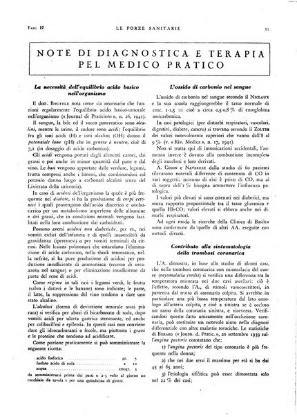 Le forze sanitarie organo ufficiale del Sindacato nazionale fascista dei medici e degli ordini dei medici