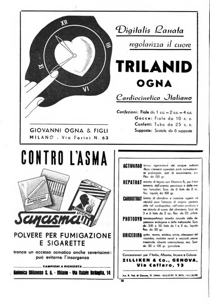 Le forze sanitarie organo ufficiale del Sindacato nazionale fascista dei medici e degli ordini dei medici