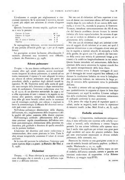 Le forze sanitarie organo ufficiale del Sindacato nazionale fascista dei medici e degli ordini dei medici