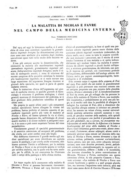 Le forze sanitarie organo ufficiale del Sindacato nazionale fascista dei medici e degli ordini dei medici