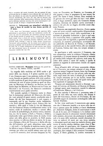 Le forze sanitarie organo ufficiale del Sindacato nazionale fascista dei medici e degli ordini dei medici