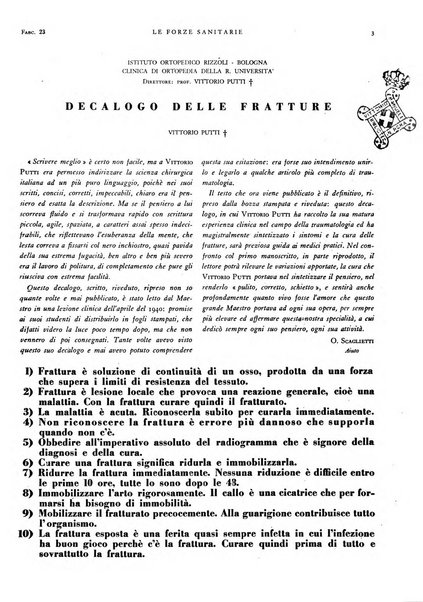 Le forze sanitarie organo ufficiale del Sindacato nazionale fascista dei medici e degli ordini dei medici