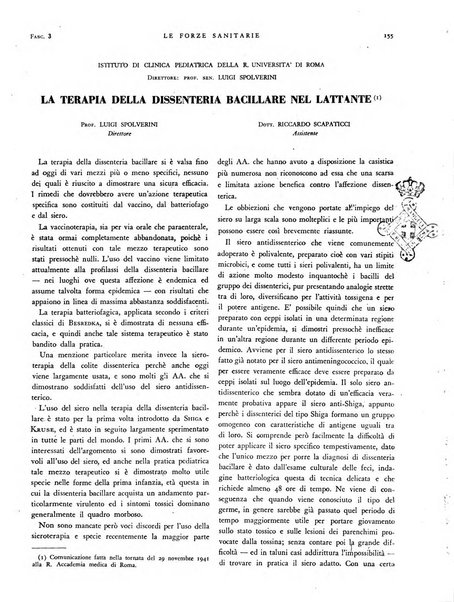 Le forze sanitarie organo ufficiale del Sindacato nazionale fascista dei medici e degli ordini dei medici