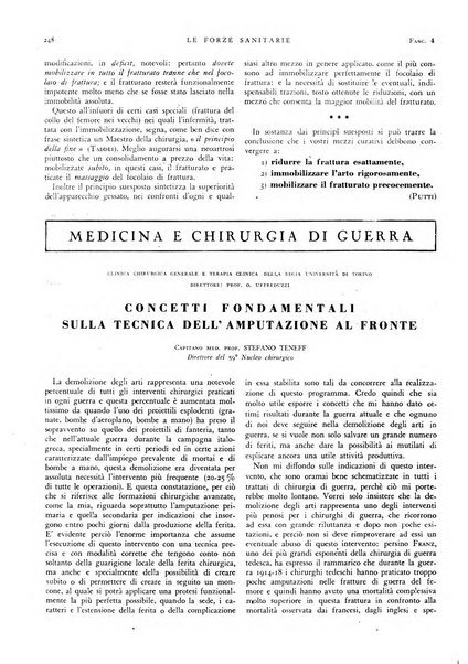 Le forze sanitarie organo ufficiale del Sindacato nazionale fascista dei medici e degli ordini dei medici