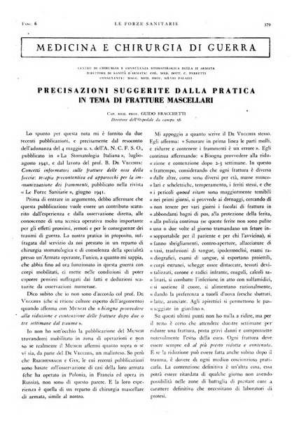 Le forze sanitarie organo ufficiale del Sindacato nazionale fascista dei medici e degli ordini dei medici