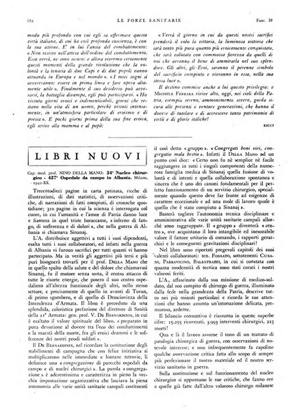 Le forze sanitarie organo ufficiale del Sindacato nazionale fascista dei medici e degli ordini dei medici