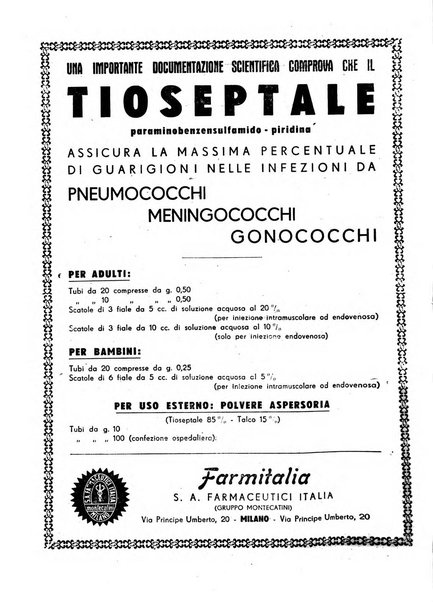 Le forze sanitarie organo ufficiale del Sindacato nazionale fascista dei medici e degli ordini dei medici