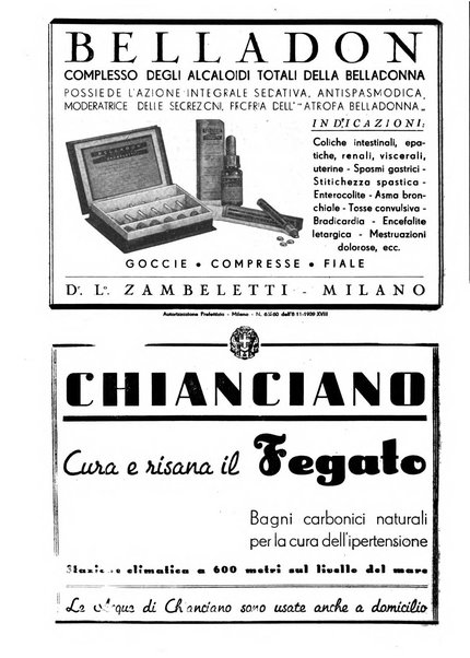 Le forze sanitarie organo ufficiale del Sindacato nazionale fascista dei medici e degli ordini dei medici