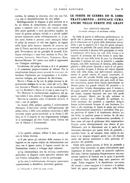 Le forze sanitarie organo ufficiale del Sindacato nazionale fascista dei medici e degli ordini dei medici