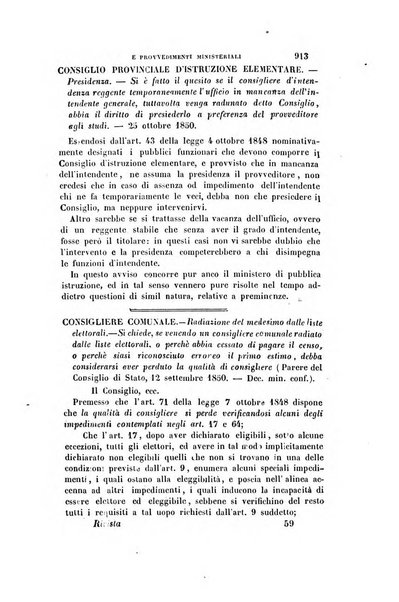 Rivista amministrativa del Regno ossia raccolta degli atti delle amministrazioni centrali, divisionali e provinciali dei comuni e degli istituti di beneficenza