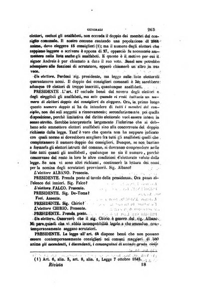 Rivista amministrativa del Regno ossia raccolta degli atti delle amministrazioni centrali, divisionali e provinciali dei comuni e degli istituti di beneficenza