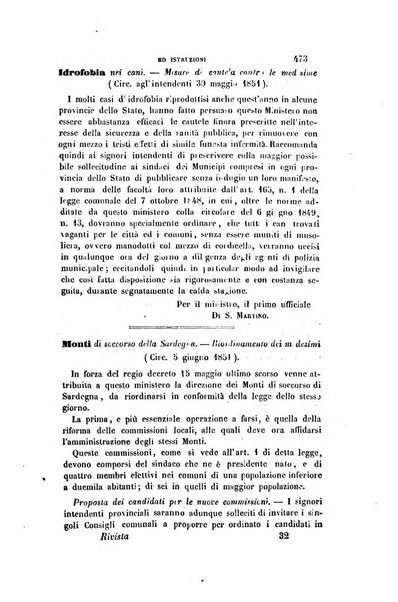 Rivista amministrativa del Regno ossia raccolta degli atti delle amministrazioni centrali, divisionali e provinciali dei comuni e degli istituti di beneficenza