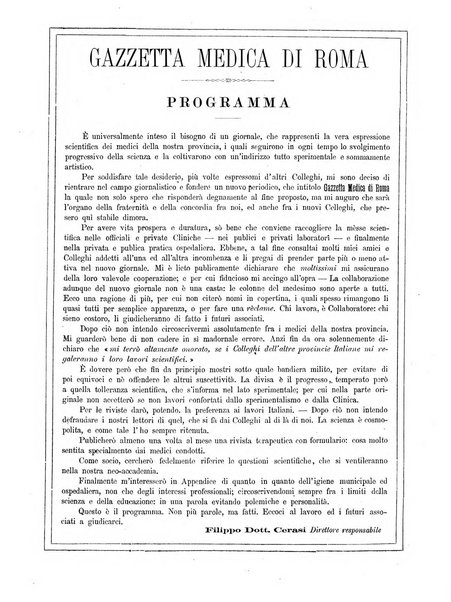 Gazzetta medica di Roma