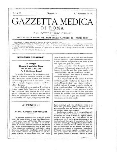 Gazzetta medica di Roma