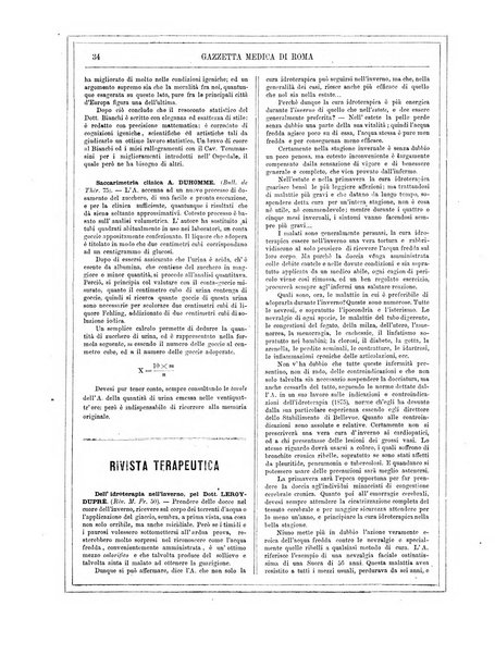 Gazzetta medica di Roma