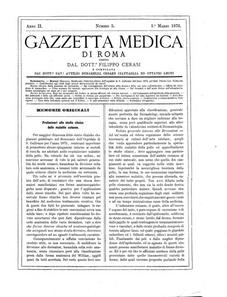 Gazzetta medica di Roma