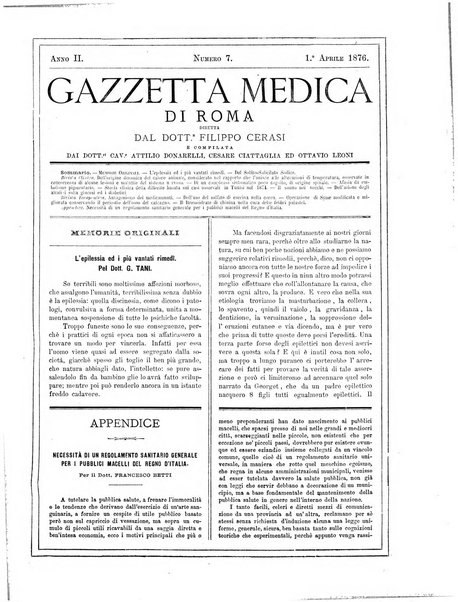 Gazzetta medica di Roma