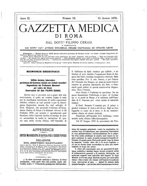 Gazzetta medica di Roma