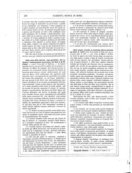 Gazzetta medica di Roma