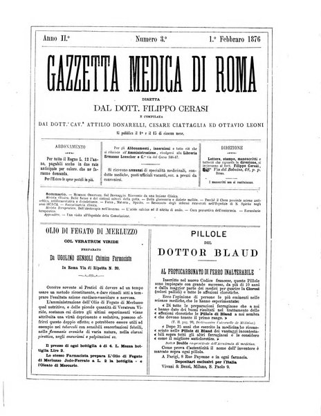 Gazzetta medica di Roma