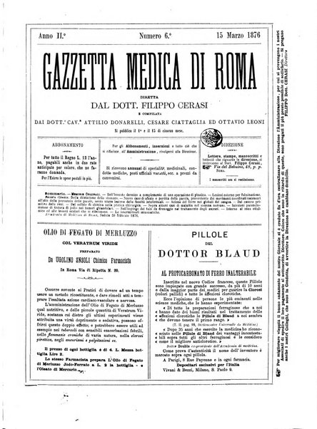 Gazzetta medica di Roma