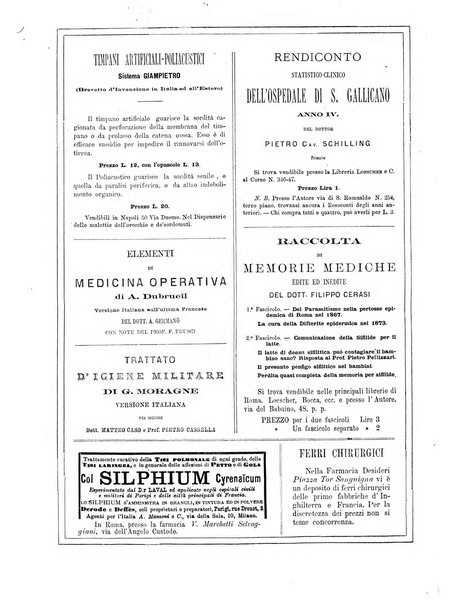 Gazzetta medica di Roma