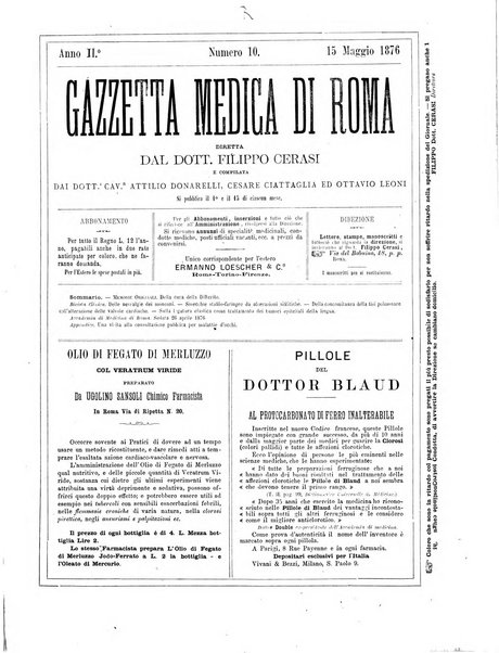 Gazzetta medica di Roma