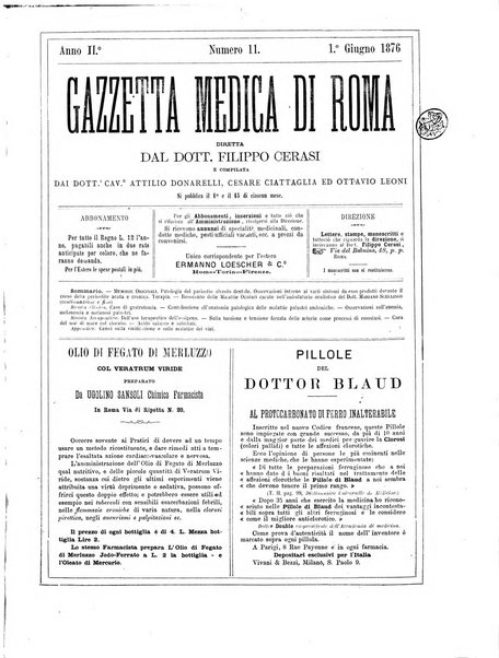 Gazzetta medica di Roma